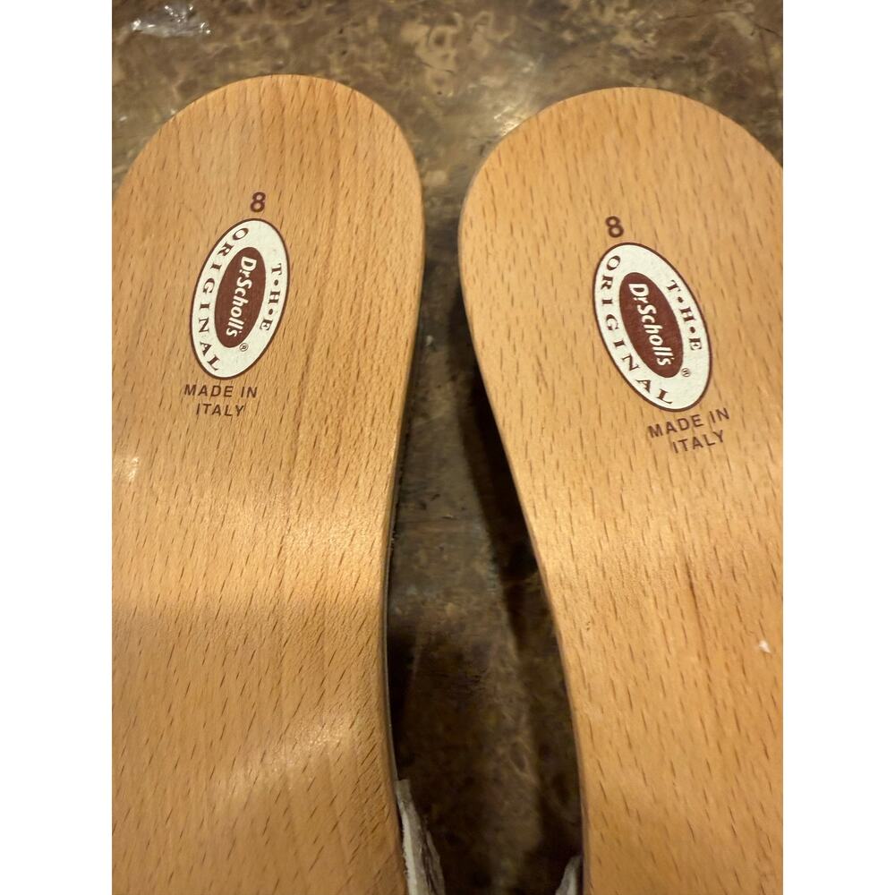 Original Flex Distressed snake Print Suede Cork Buckle Hardware Slide Sandals - Picture 4 of 4